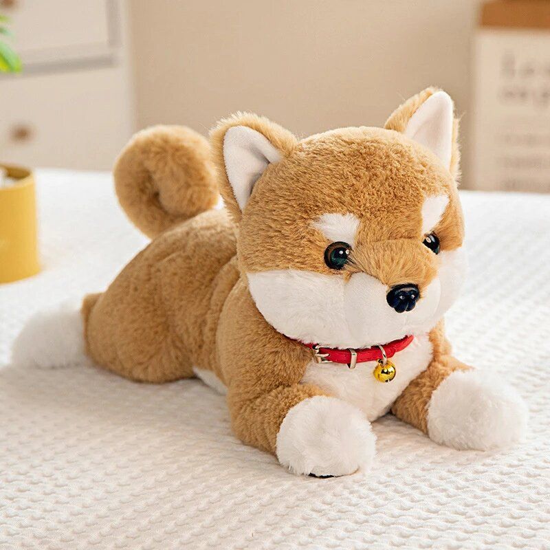 楽天市場】柴犬 ぬいぐるみ（カラーグレー）の通販