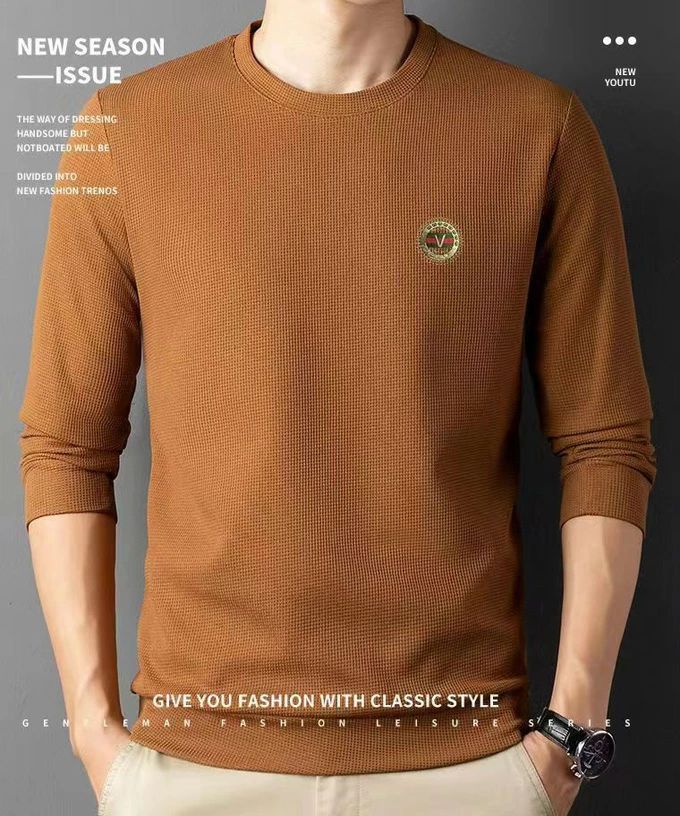 グーリン キャメル ホワイト パーカー tシャツ ストリート 無地 メンズ レッド 冬服 秋服 ブラック 長袖Tシャツ カットソー ラウンドネック ス 白tシャツ 長袖 スリム シンプル カジュアル 韓国ファッション ロンT ベージュ ネイビー モード キレイめ