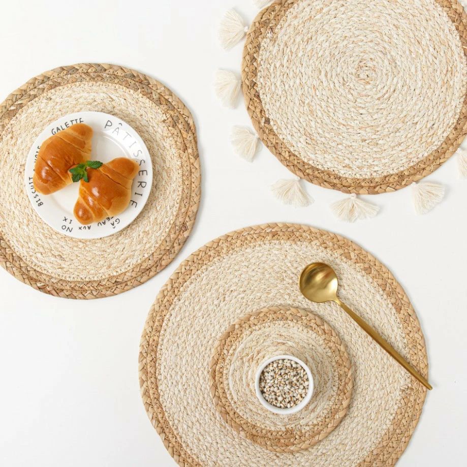 ナチュラル 丸い 円形 24cm カフェ おしゃれ 和風 茶托 鍋敷き ペーパー 薄い