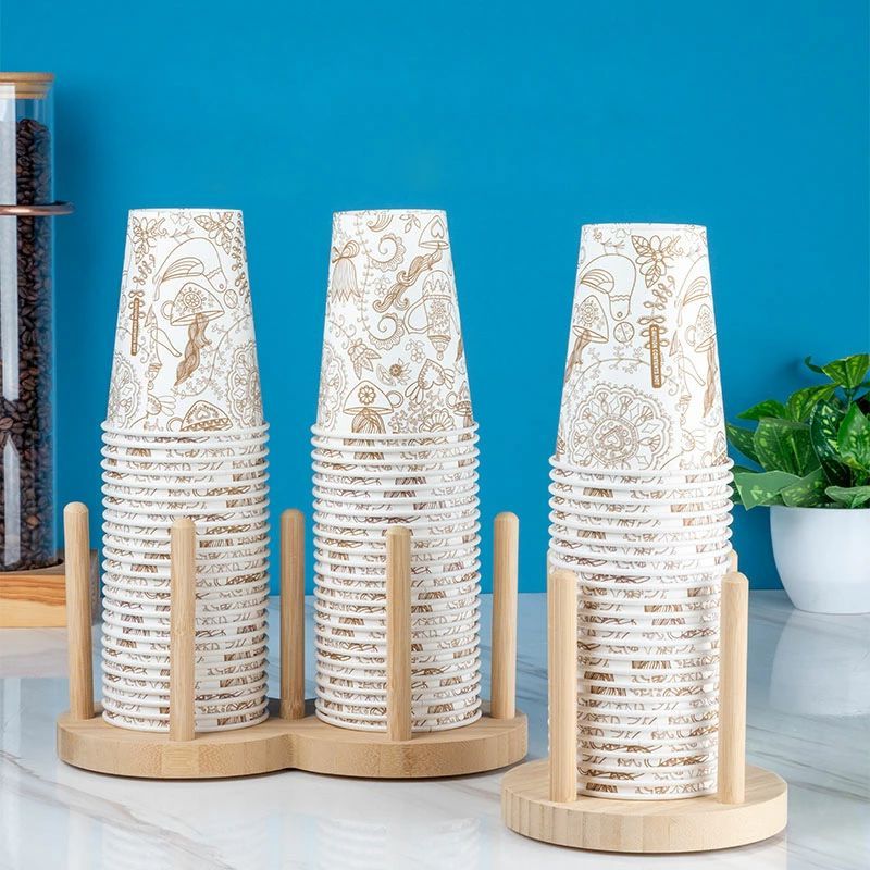 紙カップディスペンサー カップディスペンサー コーヒーカップと蓋収納 紙コップホルダー Lサイズ 使い..