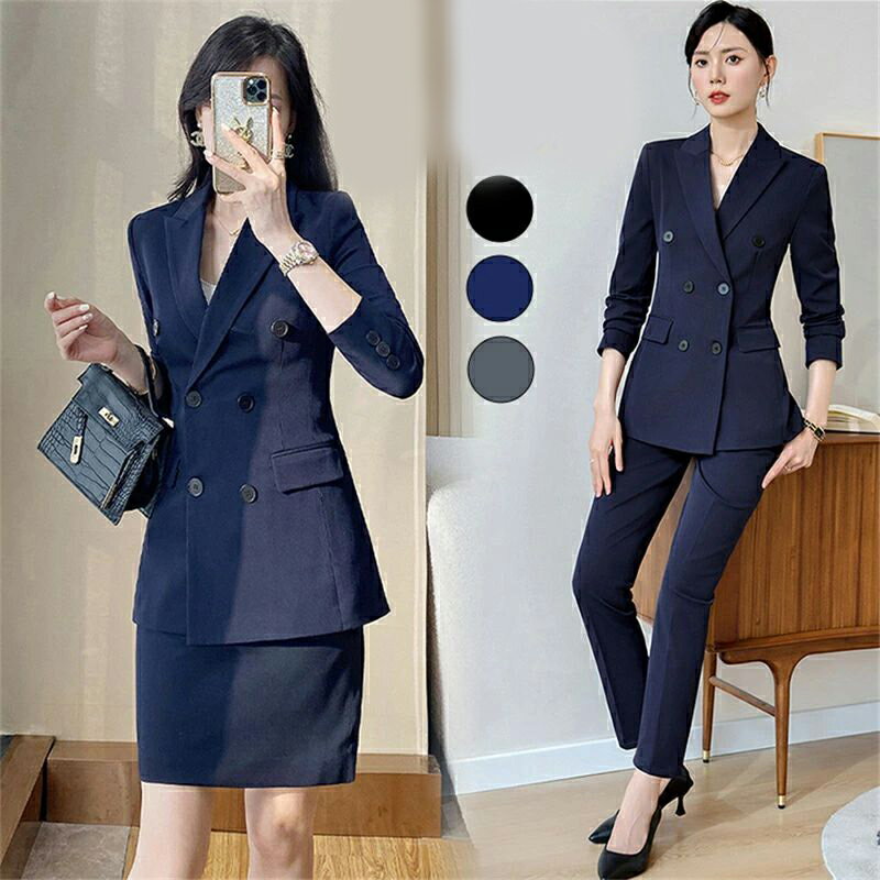 おしゃれ レディース パンツ スカート オフィス 卒園式 セットアップ 通勤 韓国 OL 卒業式 50代 春夏秋冬 ママスーツ セットアップ S-4XL 入園式 面接 黒 40代 かっこいい 入学式 お受験 パンツスーツ グレー 30代 大きいサイズ 就活 レディーススーツ