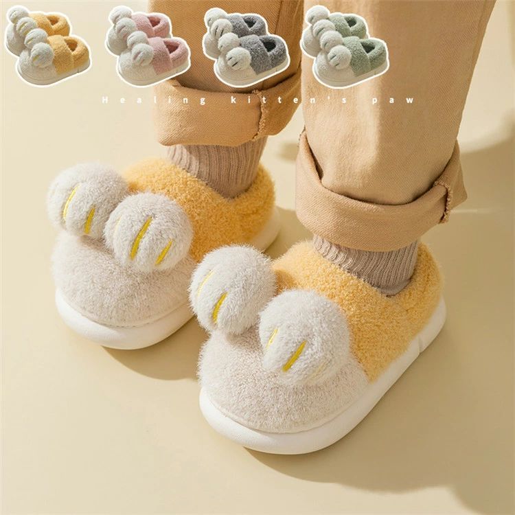 冬靴 柔らかい 裏起毛 子供靴 アニマル 秋冬 防寒靴 シューズ 雪靴 室内履き 動物 キッズ用スリッパ 履..