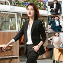 卒業式 一つボダンスーツ リクルートスーツ ジャケット+スカート 30代 S~5XL 20代 ジャケット+パンツ 【送料無料】パンツスーツ ママ 入学式 レディーススーツ スリム 冠婚葬祭 結婚式 40代 きれいめ セットアップ ビジネススーツ カジュアル 通勤 2点スーツセット 高品質