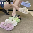 美脚 サンダル ミュール 厚底サンダル 厚底 疲れない サンダル 通気 ビーチサンダル 軽量 レディースサンダル お出かけ 8cmヒール オープントゥサンダル レディース 柔らかい スリッパ 歩きやすい カジュアル 滑り止め 韓国風 厚底 220-245mm