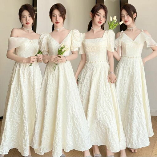 ロング丈/ミモレ丈 花嫁 レディース 着痩せ 結婚式ドレス お呼ばれ ロングドレス ブライズメイド マキシ丈ワンピース フォーマル 花嫁の介添え人 膝丈ワンピース ワンピース シャンパン ウェディングドレス 司会 半袖 卒業式 宴会 可愛い パーティードレス 編み上げ ロング丈/ミモレ丈 花嫁 レディース 着痩せ 結婚式ドレス お呼ばれ ロングドレス ブライズメイド マキシ丈ワンピース フォーマル 花嫁の介添え人 膝丈ワンピース ワンピース シャンパン ウェディングドレス 司会 半袖 卒業式 宴会 可愛い パーティードレス 編み上げ