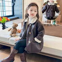 女児 ジャケット キッズ 防寒 フォーマル ス 韓国風 暖かい 秋冬 ゆったり 子供用 誕生日 長袖 シンプル ジュニア 子供服 イベント 防風 子ども服 ki...