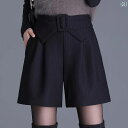 パンツ レディース カジュアル おしゃれ aライン パンツ ブーツ パンツ 春秋冬 スリム ショートパンツ 黒 ワイドレッグ ハイウエスト カジュアル ショート