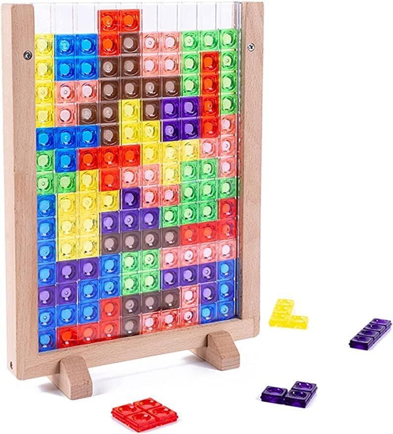 クリスマス ギフト 3Dテトリス 贈り物 積み木 誕生日 クリエイティブ3次元ロシアデスクゲームビルディングブロックボードタングラム数学キッズ子供教育玩具、知性...