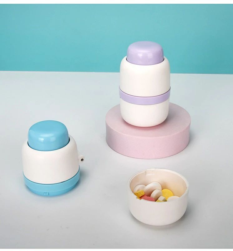 ー保管コンパートメント、錠剤 の保管 錠剤粉砕機、保管容器付き多機能錠剤粉砕機、調整可能な錠剤 タ..