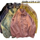 レディース ボタンダウン カジュアルシャツ コーデュロイシャツ ワークシャツ 春秋 シャツ 春服 全8色×5サイズ!原宿系シャツ シャツジャケット 秋服 長袖 ...