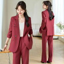 黒 オフホワイト レディース オシャレ XL 2XL M ワイン赤 スーツセット 2点セット OL S 卒園式 L ワインレッド 白 秋 無地 オフィス セレモ...