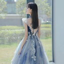 ドレス パーティードレス コンサート ベロア XXL M イブニングドレス XL ロングドレス 演奏会ドレス コンクール 同窓会 花柄 成人式ドレス XS コン...