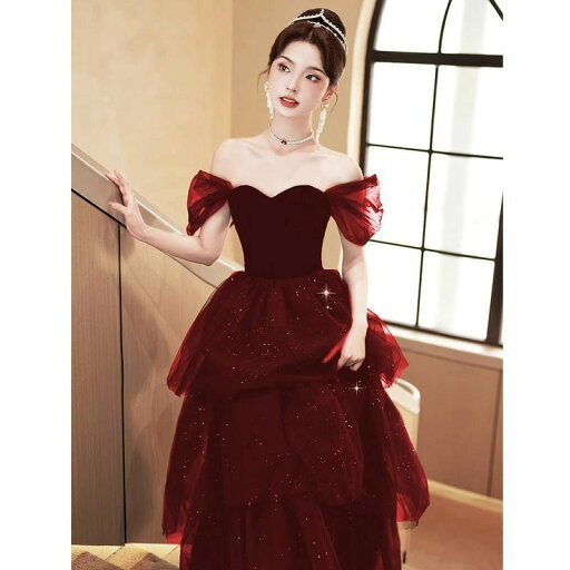 ロングドレス 結婚式ドレス ワインレッド チュール XXXL Aライン 可愛い XXL ベルベット ゲストドレス オフショルダー パーティードレス M S ワイン赤 XL L ベロア 二次会ドレス XS イブニングドレス ロングドレス 結婚式ドレス ワインレッド チュール XXXL Aライン 可愛い XXL ベルベット ゲストドレス オフショルダー パーティードレス M S ワイン赤 XL L ベロア 二次会ドレス XS イブニングドレス