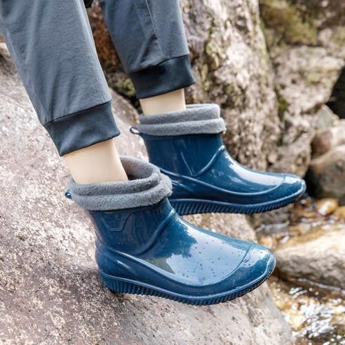 ブルー メンズ レインブーツ 長靴 作業 ヨーロッパ寸法 シューズ キッチン 釣り ウォーターシューズ シ..