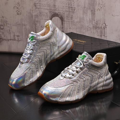 韓国 黒 メンズ ラインストーン 歩きやすい おしゃれ シューズ ファッション かっこいい 春秋 キラキラ..