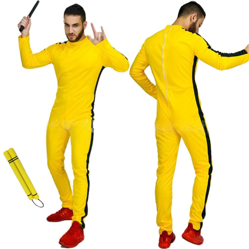 ヌンチャク付き ブルース・ リー ブルースリー 衣装 ハロウィン 仮装 コスチューム