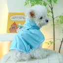 ウェア 犬 雨衣 透明 防水 レインボー レインコート 泰迪比熊 フード 包腹 雨衣