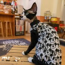 DreamPet デボンレックス 猫服 オリエンタルショート 無毛猫 コットン ミッキーマウス プリント Tシャツ ベスト