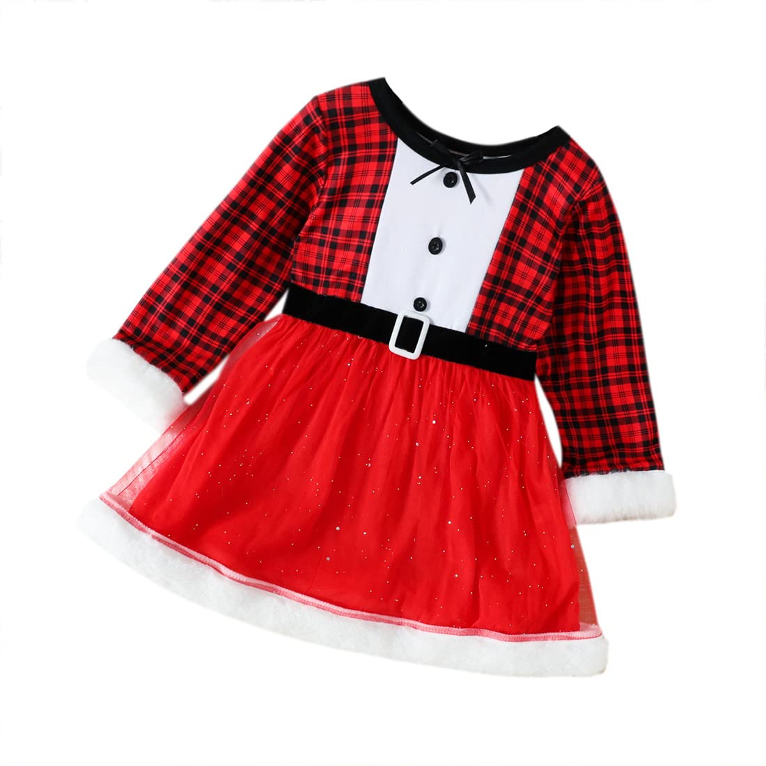 サンタ コスプレ 子供 女の子 サンタ服 長袖 着ぐるみ クリスマス衣装 サンタクロース チュチュ 仮装 キッズ コスチューム サンタ服 ふわふわ サンタドレス 可愛い 演劇 ステージ イベント パーティー 演出服