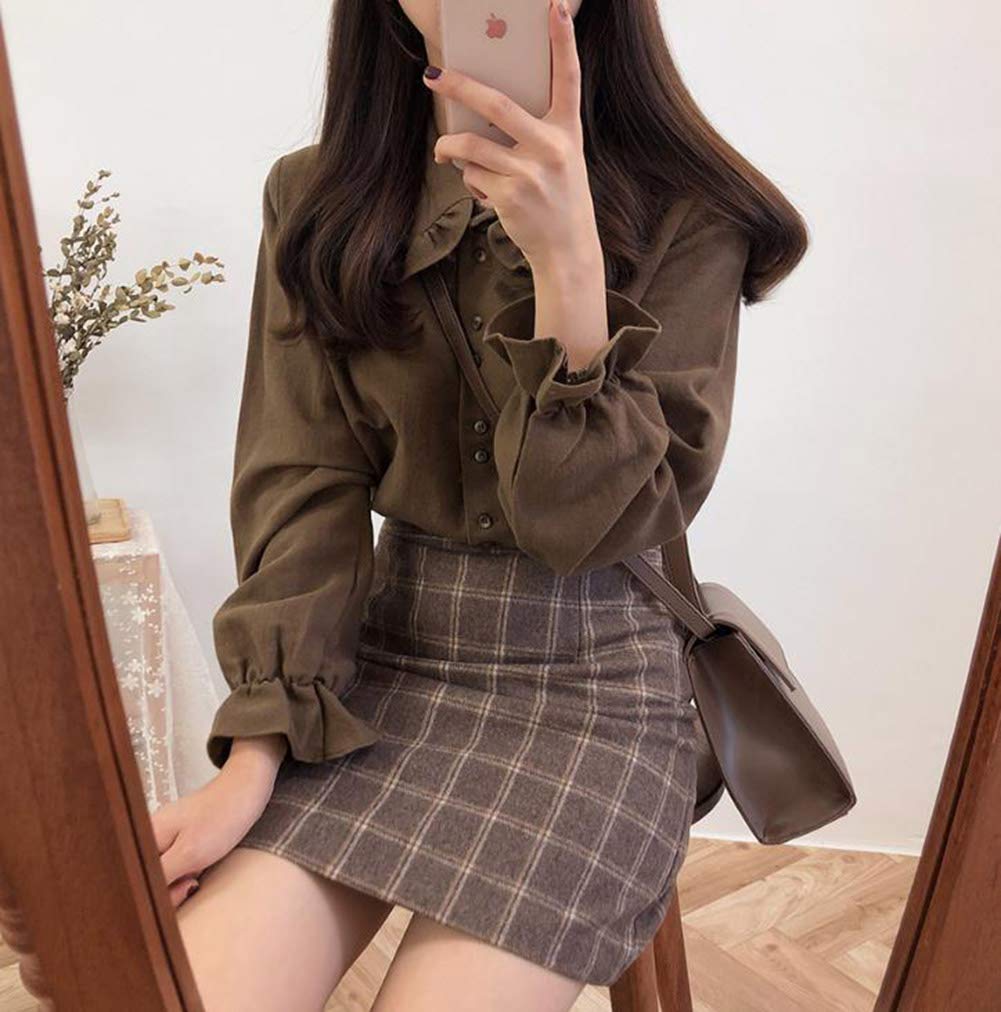 バイバン レディース スカート チェック柄 ミニスカート 秋 冬 ハイウエスト ラシャスカート 着痩せ ファッション チェックスカート おしゃれ ショート Aラインスカート