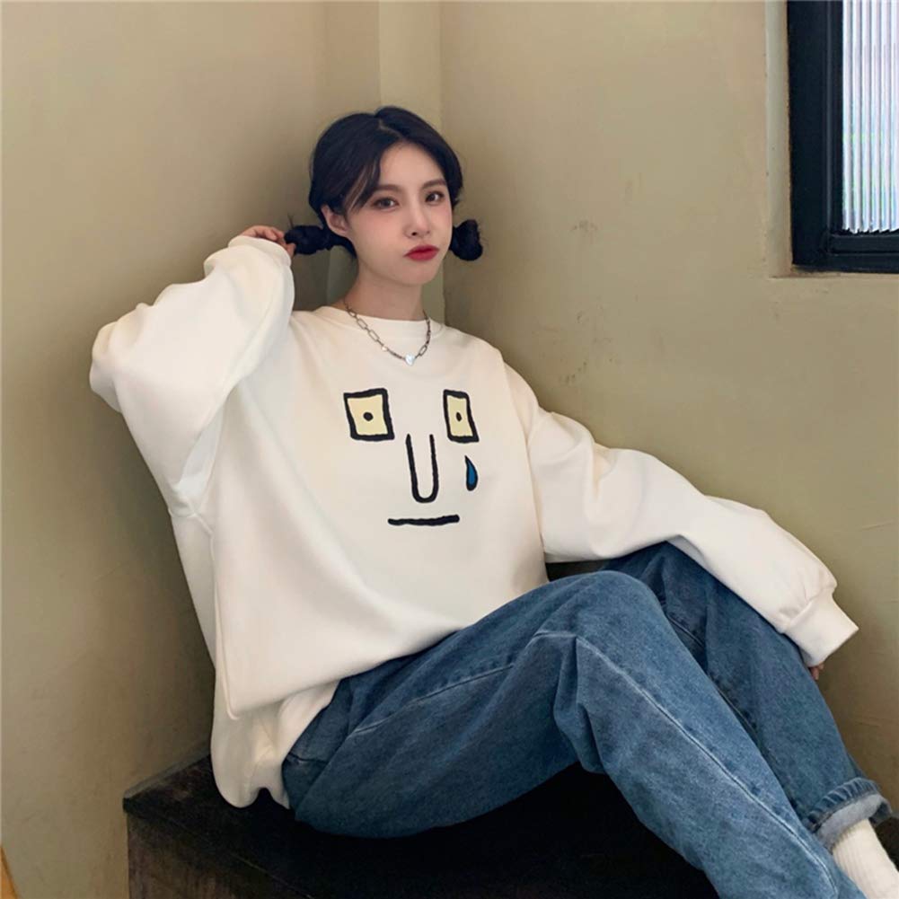 レディース トレーナー パーカー ゆったり カットソー 長袖 プルオーバー ス 韓国風 かわいい 秋 ストリート 原宿系 ファッション