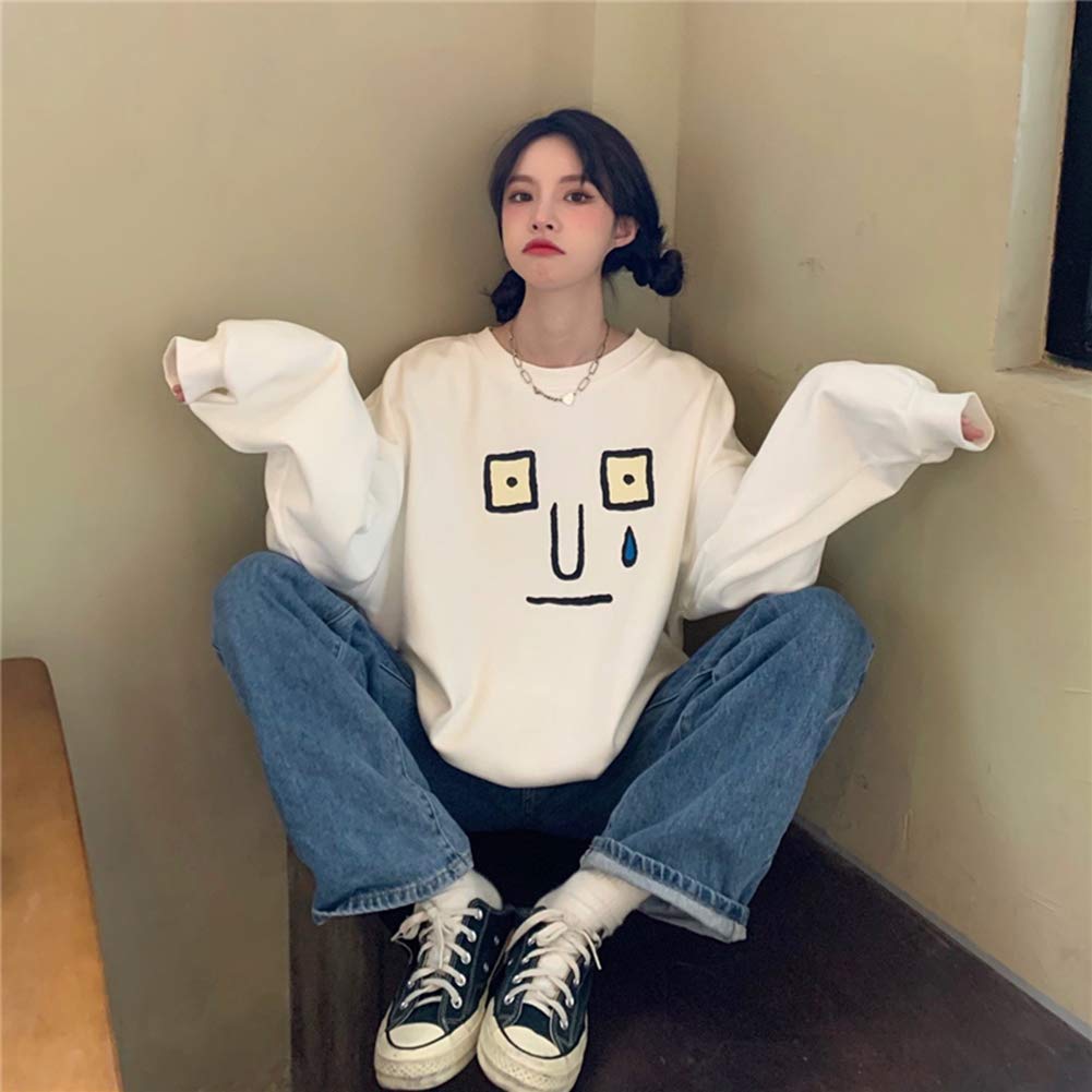 レディース トレーナー パーカー ゆったり カットソー 長袖 プルオーバー ス 韓国風 かわいい 秋 ストリート 原宿系 ファッション