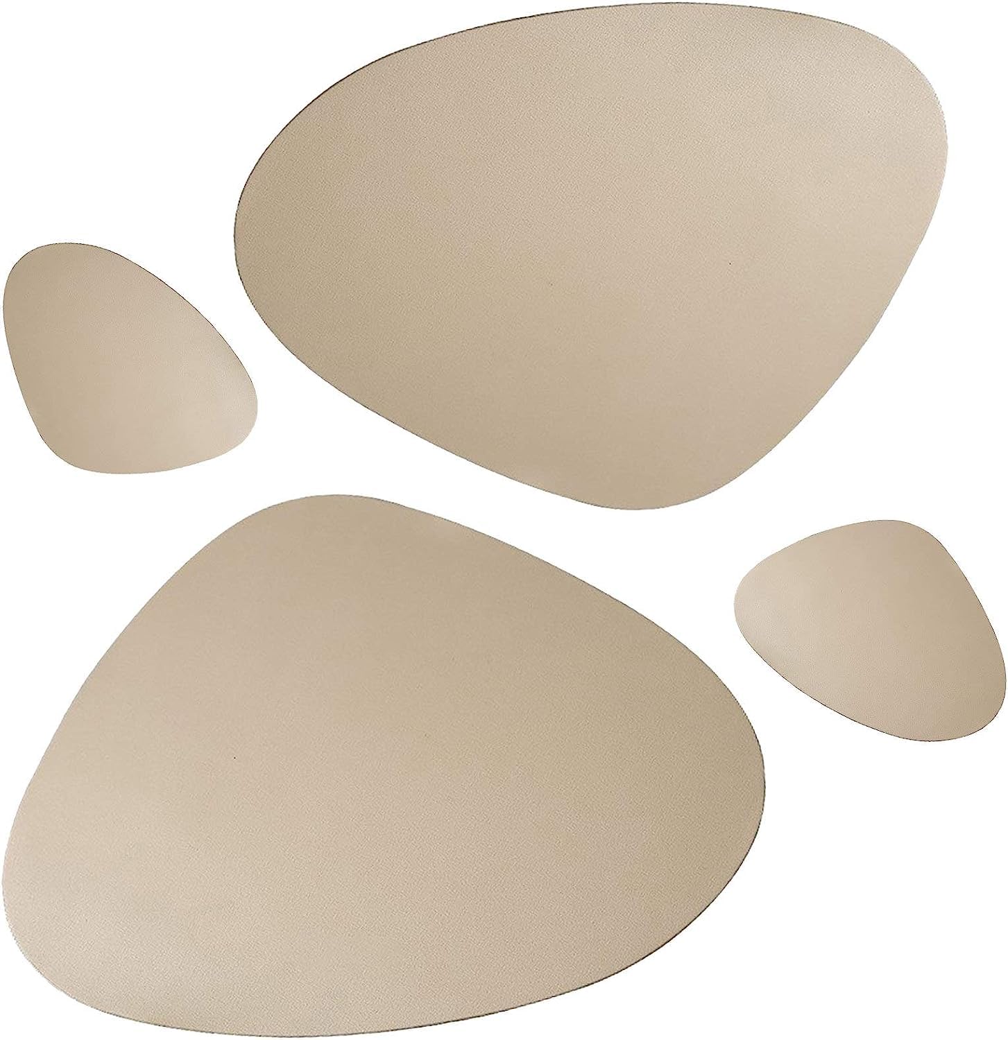 ランチョンマット プレースマット コースターセット PUレザー 2枚セット 北欧風 西洋料理マット おしゃれ 防水 耐熱 防汚 丸洗い両面使え 2セット 2枚プレースマット＋2枚コースター