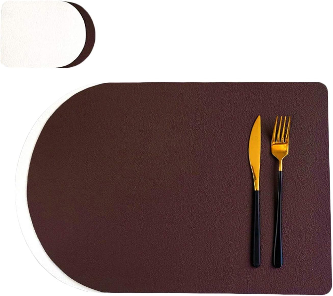 ランチョンマット プレースマット コースターセット PUレザー 2枚セット 北欧風 西洋料理マット おしゃれ 防水 耐熱 防汚 丸洗い両面使え 2セット