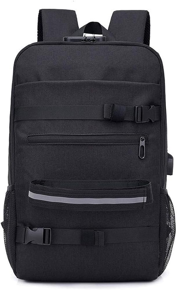 リュック ビジネスリュック スケートボードバッグ イヤホンホール＆USBポート付き 防水 防盗ロック リ..
