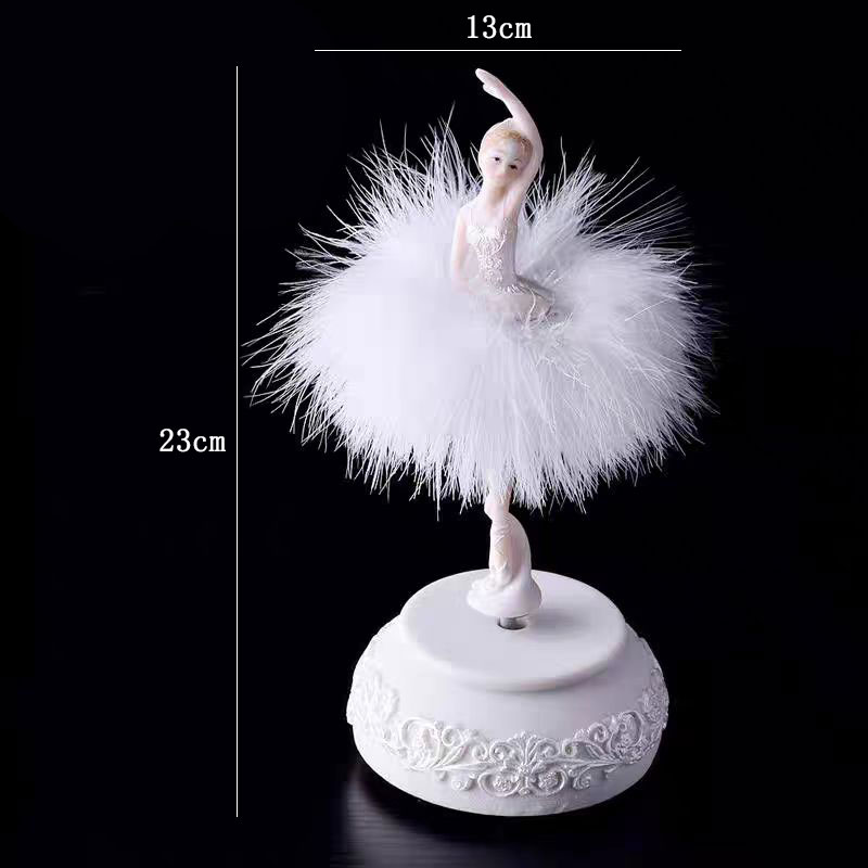 バレリーナの女の子のオルゴールボックスファッションバレリーナ回転楽曲誕生日ギフト家の装飾 クリエイティブ
