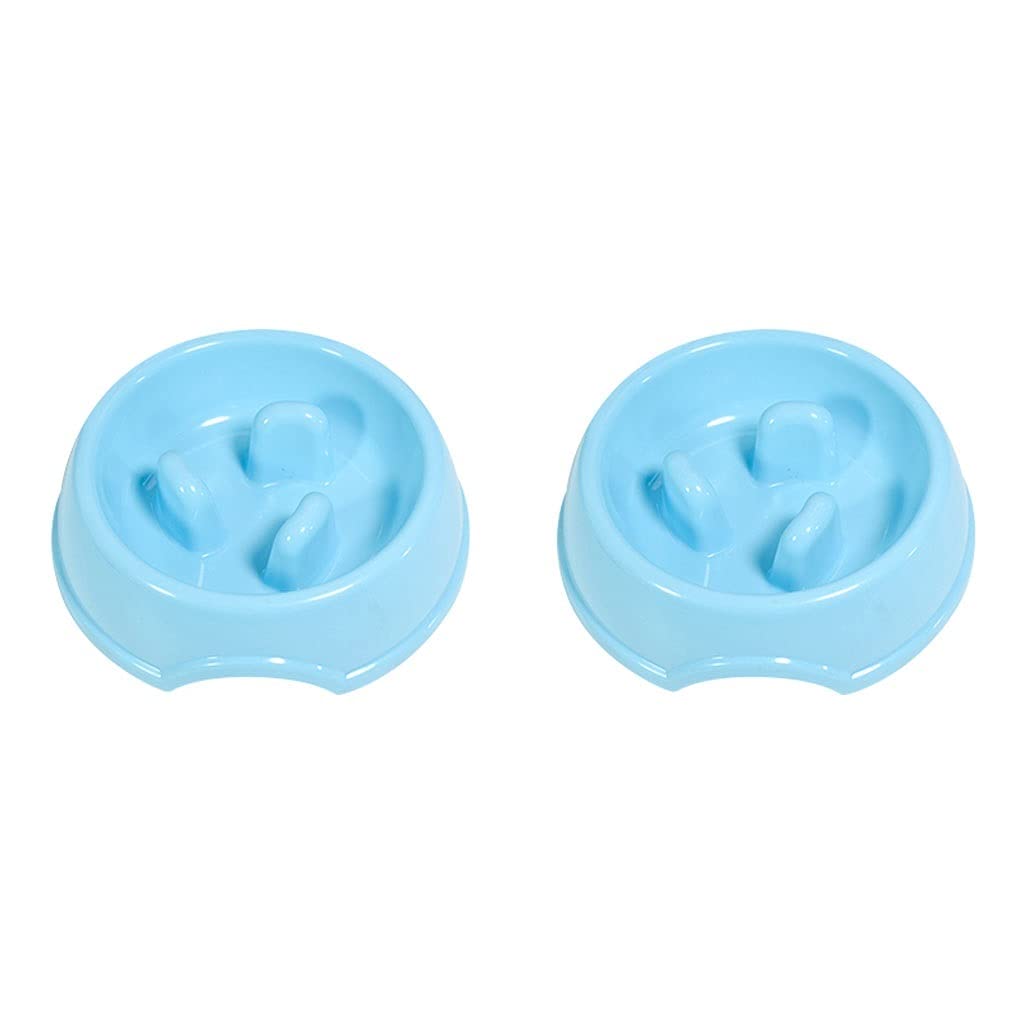 猫の犬のゆっくりフィーダーボウル窒息迷路パズルボールインタラクティブ肥精の停止ペットボール脂肪のデザイン、プラスチック（2パック） (Color : D)