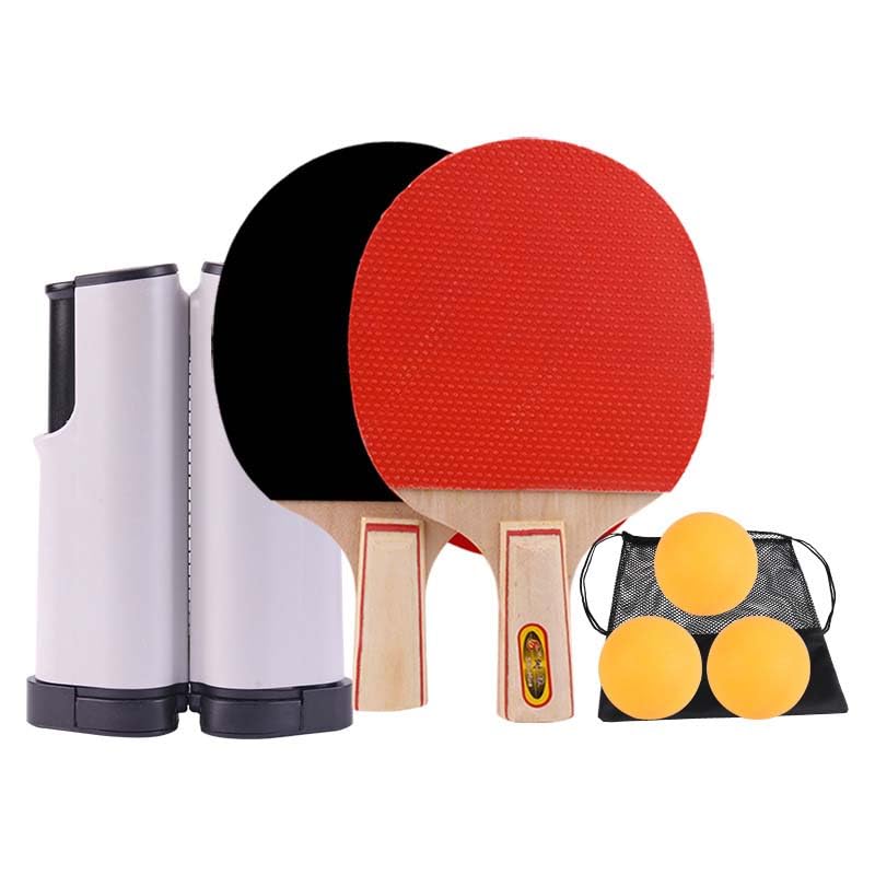 卓球セット ポータブル 卓球ネット テーブルピンポン ピンポン 伸縮ネット式 卓球台 スポーツ玩具 室内 運動 おもちゃ 練習器具 アウトドア ボール×3 選べる2タイプ 全6色