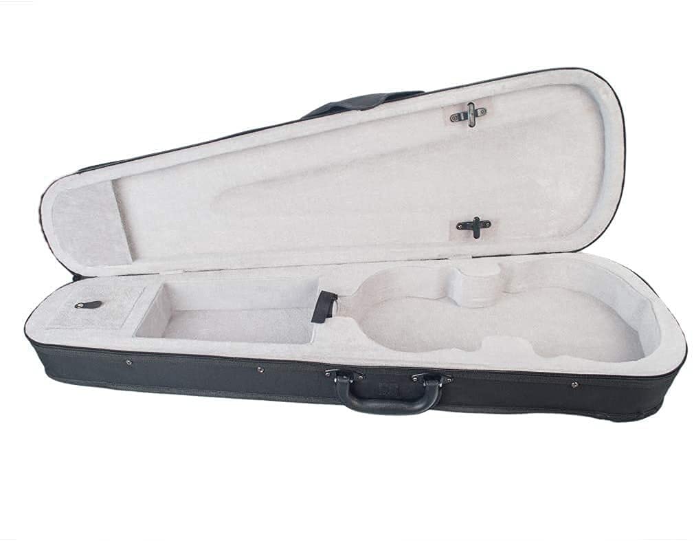 バイオリンケース1/16サイズプロフェッショナルトライアングルバイオリンハードシェルキャンバスフォー..