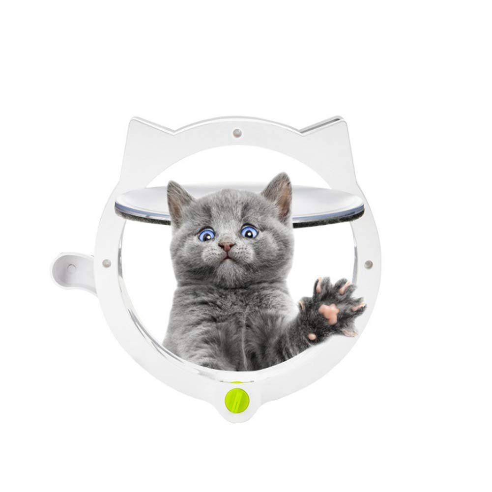 ペットドア キャットドア4Way切替猫ドアドア ペット 犬猫出入り口猫扉 取り付け簡単 ドア ペット 出入..