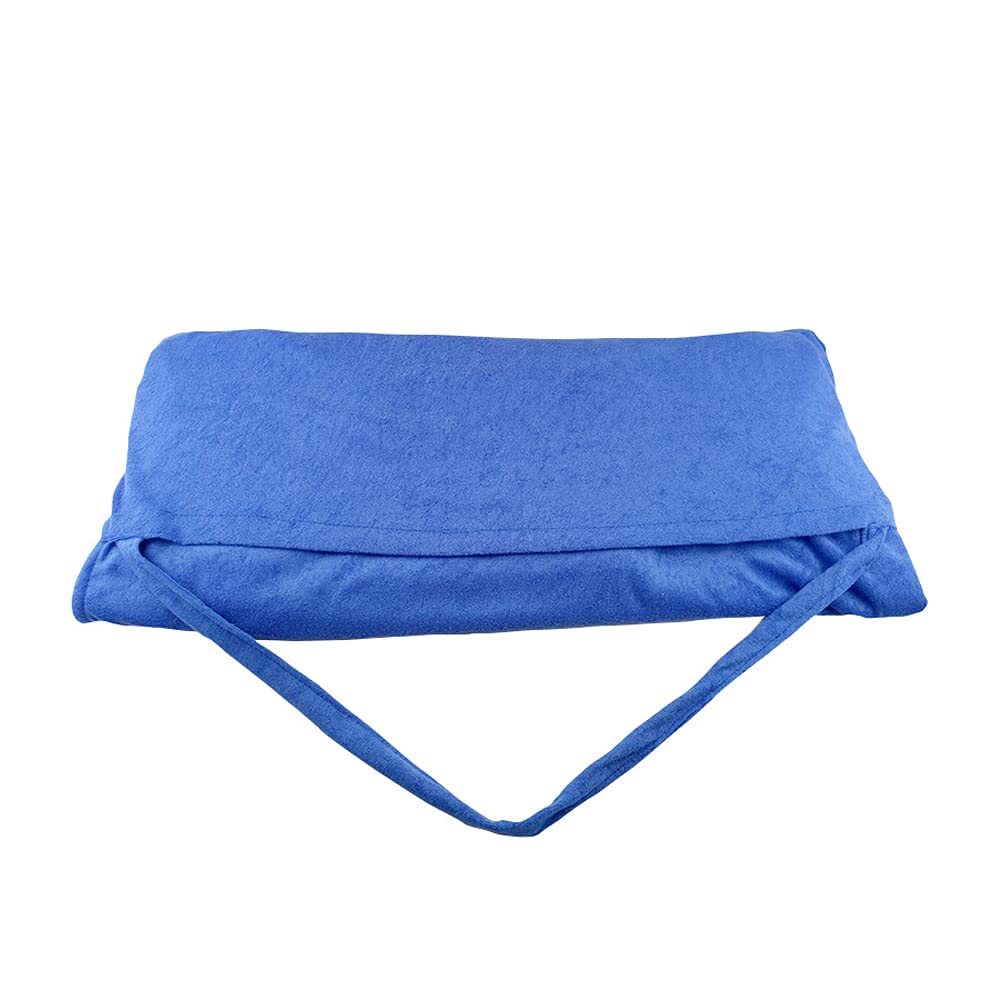 インフィニティチェアカバーリクライニングチェア アウトドアカバー、サイドポケット付きタオル、ポータブル速乾性サンラウンジャー厚毛布、休暇に適しています ロイヤルブルー