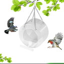 鳥の餌入れバードフィーダー鳥餌無駄防ぐ 飛び散り対策透明アクリルボックス 防水野鳥の巣箱 給餌器 餌台 屋根付き 小鳥 お留守番対策 鳥の差し餌用品(円形)