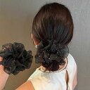 ヘアゴム シュシュ メッシュ 光沢 エレガント ふんわり 上品 優しい 髪飾り 女性 シンプル 優雅的 おしゃれ 日常 通勤通学 誕生日 発表会 結婚式 卒業式...