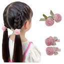 ヘアクリップ キッズ ヘアドレス バレッタ 髪飾 髪留め 女の子 子供用 ピンク 甘美 可愛い 花 ヘアアクセサリー オシャレ 七五三 お祝い 卒園式 ギフト プレゼント 贈り物