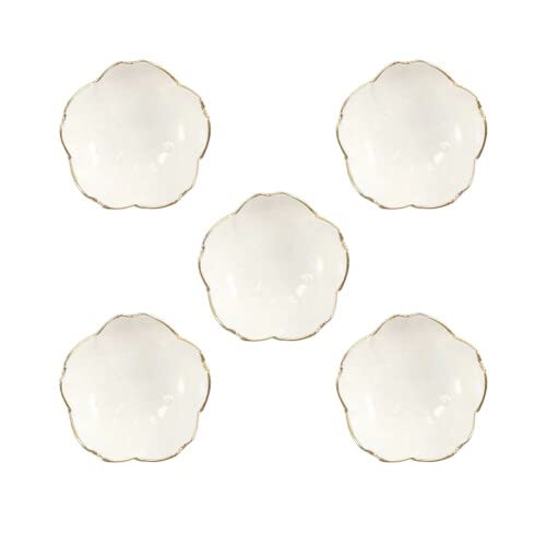 楽天ドリームペット小皿 桜形状 お皿 おしゃれ 可愛い 調味料入れ 小さい 調味料皿 醤油皿 豆皿 軽量 小鉢 五個セット 【料亭 旅館 和食器 飲食店 業務用 器 食器】