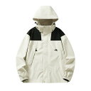 メンズ アウトドア ジャケット 防風ジャケット ウォーキングウェア フード付き 釣り 登山 バイク スポーツアウター 防撥水 透湿性 春秋冬 男性 ウィンドブレーカー アウター マウンテンパーカー 防水防寒 ウィンドジャケット パーカー