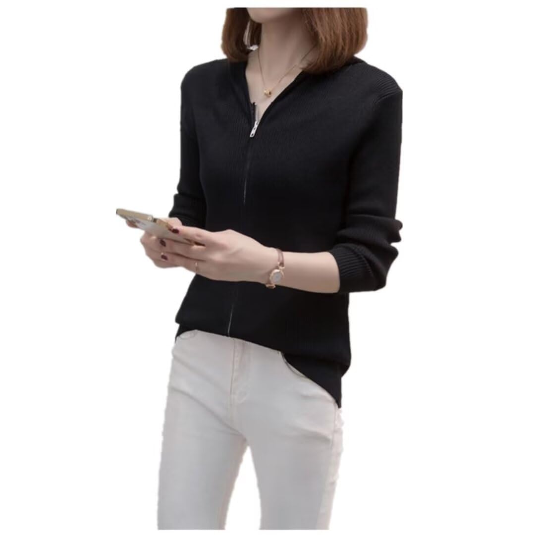 カーディガン レディース 羽織り ジャケット ニット ボレロ カーディ 帽子付き 秋 春 秋服 スリム ス