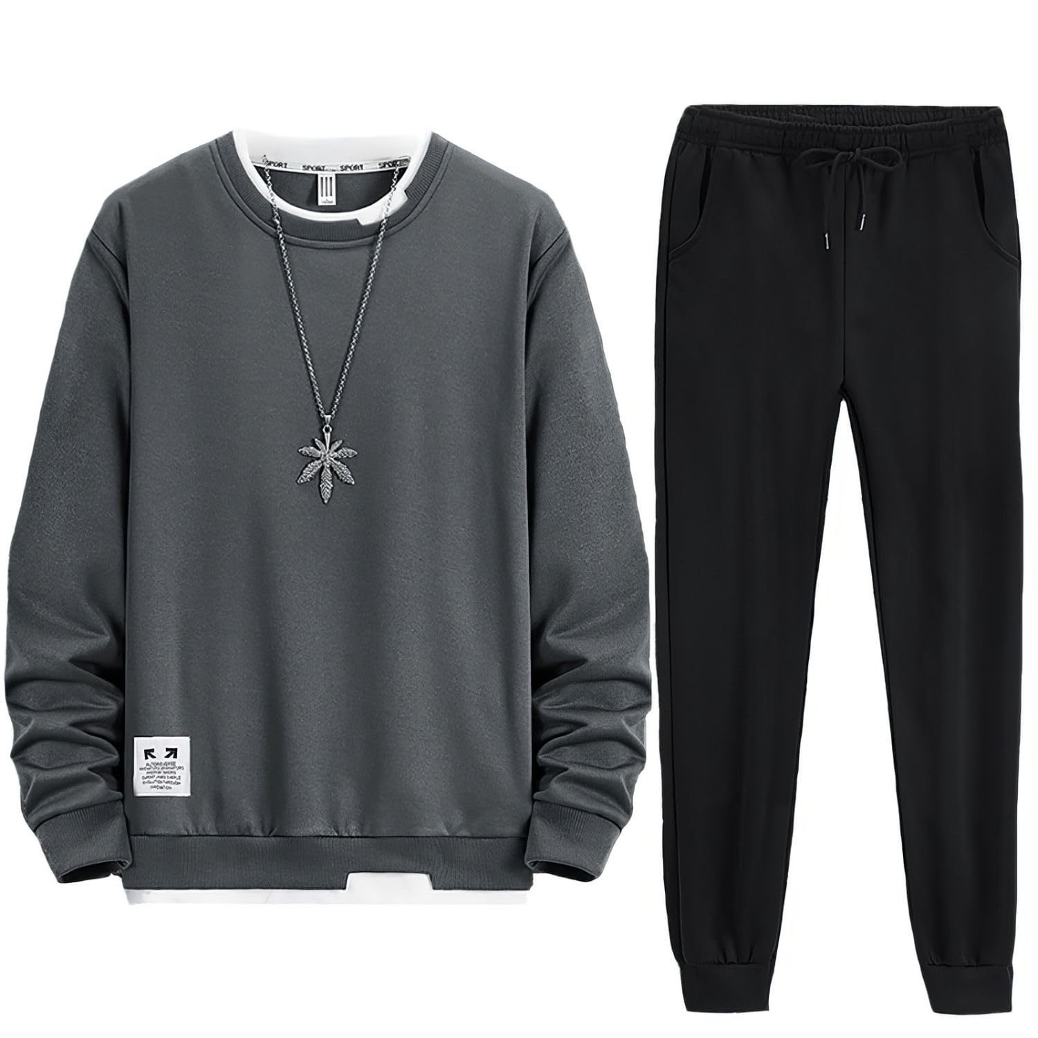 メンズ 上下 セットアップ ジャージ 上下 スウェット 上下 トレーナー ズボン 長袖 大きいサイズ プルオーバー ゆったり 無地 人気 スポーツウェア ランニングウェア カジュアル おしゃれ ファッション スポーツ 春秋服