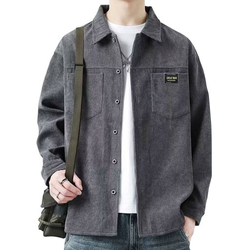 メンズ 長袖 ジャケット 耐摩耗性 ストリート系 カーゴ 秋のコート 春秋 シャツジャケット シャツ メンズ アウター コーデュロイジャケット メンズ 長袖 ジャケット 耐摩耗性 ストリート系 カーゴ 秋のコート 春秋 シャツジャケット シャツ メンズ アウター コーデュロイジャケット