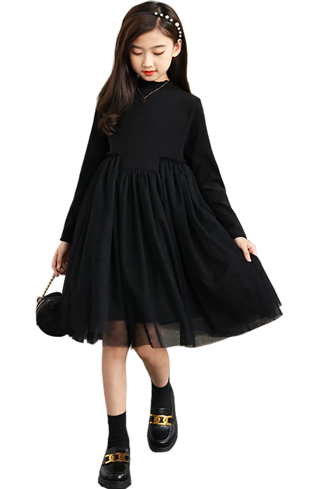 ワンピース ジャケット 女の子 シンプルワンピース 女の子 ドレス フォーマル ジュニア 長袖 デイリーウェア スタイルウェア 春秋冬 120-165