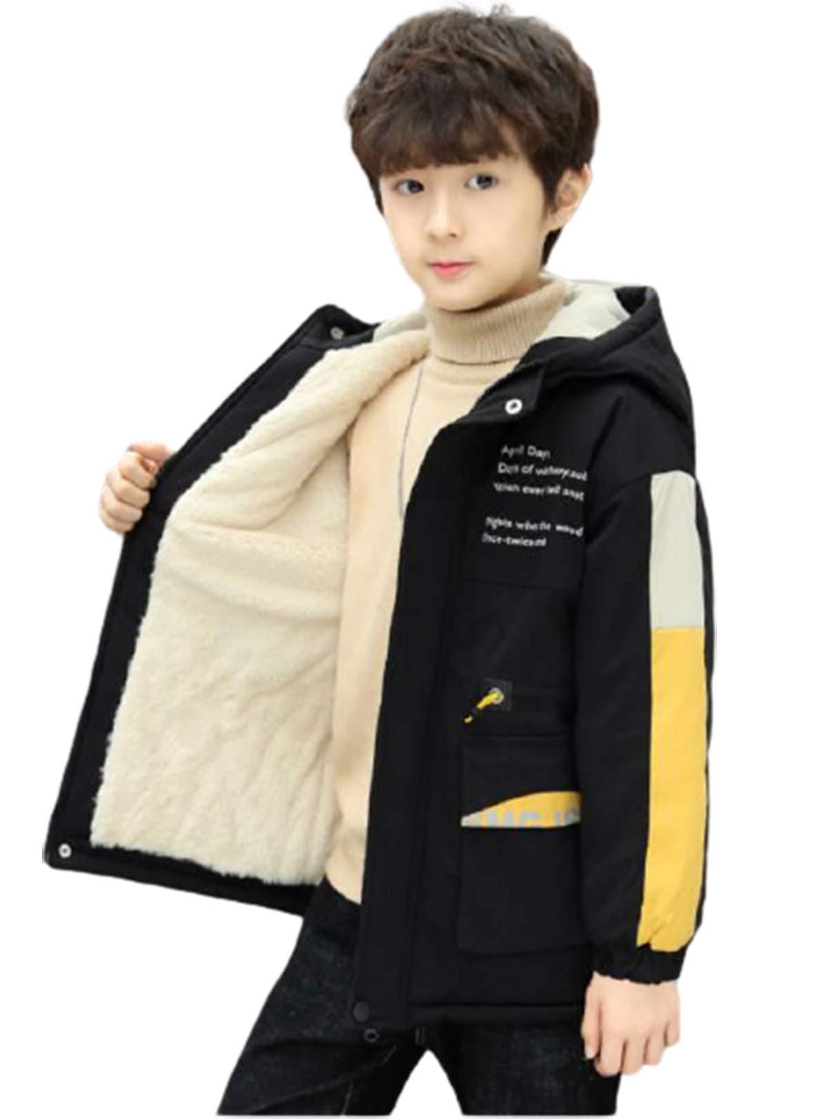 フード付き 子供服 モッズコート ロングコート 中綿ジャケット 裏起毛 裏ボア ミリタリージャケット ジャンパー ブルゾン キッズ 中綿 コート アウター 防寒...