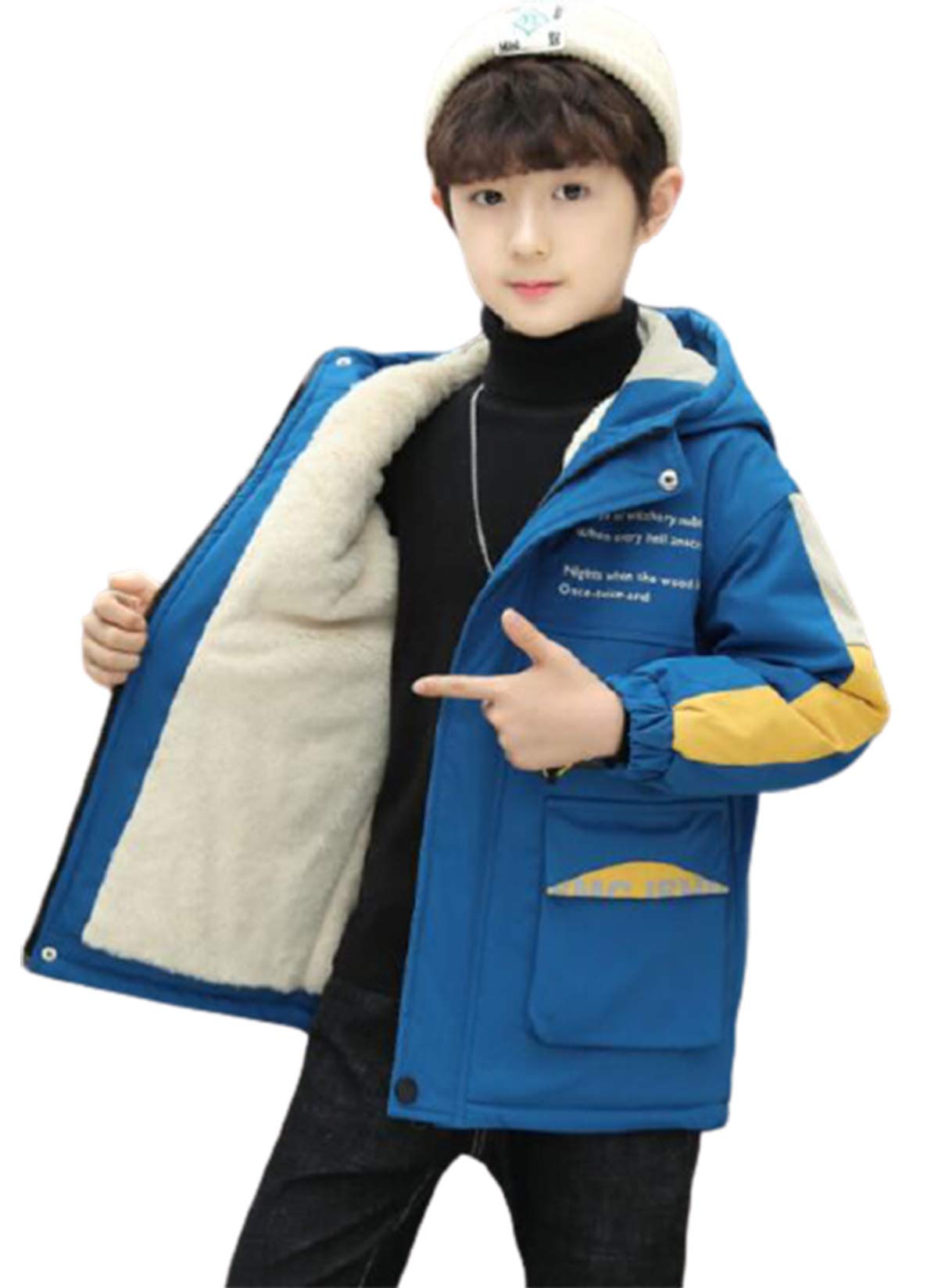 フード付き 子供服 モッズコート ロングコート 中綿ジャケット 裏起毛 裏ボア ミリタリージャケット ジャンパー ブルゾン キッズ 中綿 コート アウター 防寒...