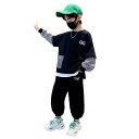 子供服 男の子 ジャージ 上下セット 長袖 トレーナー パーカー ロング パンツ 2点セット ボーイズ ズボン セットアップ 運動着 Tシャツ カッコイイ おし...