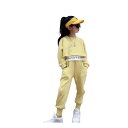 ガールズ ジャージ 上下セット スウェット パーカー カーゴパンツ 2点セット 子供服 女の子 長袖 セットアップ スポーツウェア カジュアル 運動着 ルームウ...