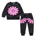 子供服 女の子 ジャージ 上下セット ガールズ スウェット パーカー+パンツ 2点セット 長袖 セットアップ トレーナー スウェット セットアップ 韓国 おしゃ...