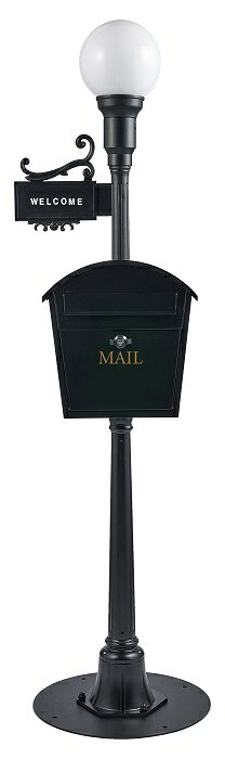 乐天商城 - 街路灯ポスト（レトロ）｛新製品｝　こちらの商品はメーカー直送のため代引配送不可です。